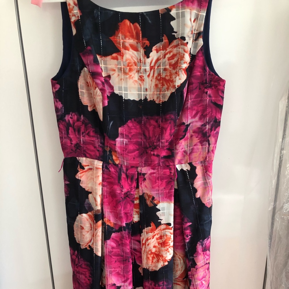 Floral blue dress